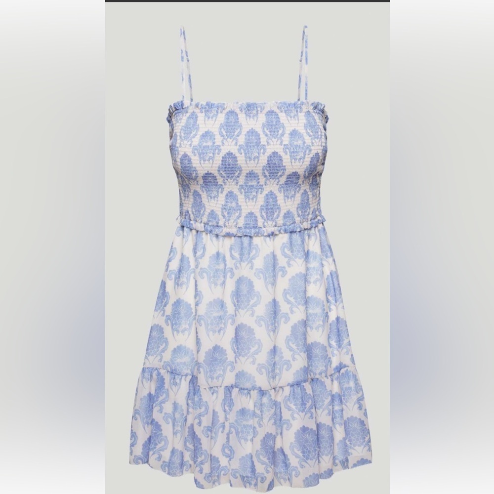 Aritzia Wilfred Tempest Sleeveless Mini Birch/Soft Iris Size Large - Picture 2 of 7